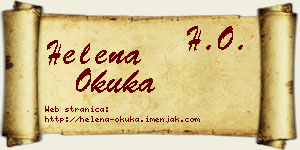 Helena Okuka vizit kartica